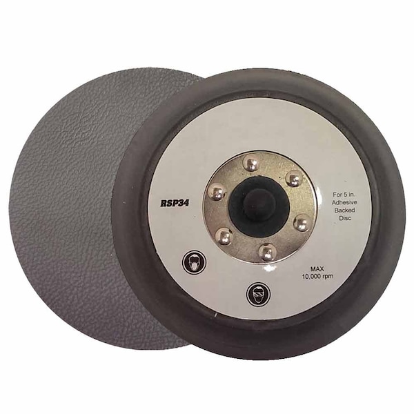 Superior Pads And Abrasives 5 Inch Dia No Vacuum Holes PSA/Adhesive Back Sander Pad replaces Porter Cable 13700, A14390 & 699999 - RSP34