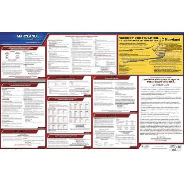 Jj Keller Labor Law Poster, State Labor Law, MD - 200-MD
