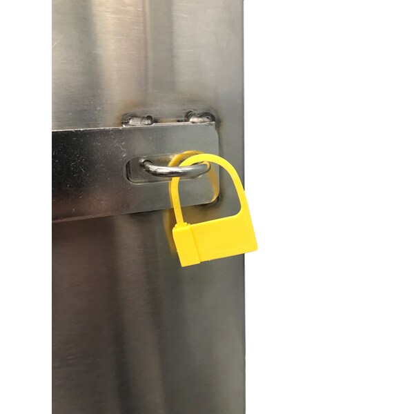 Omnimed Tamper Evident Safety Lockout Seals (Non-Numbered), Yellow, PK100 - 484108_Y