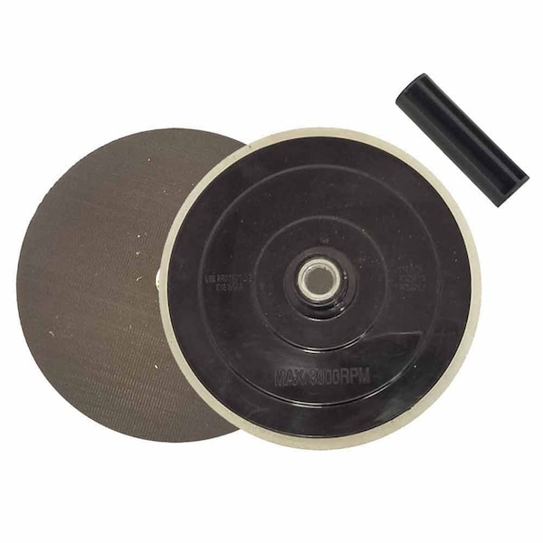 Superior Pads And Abrasives 7-Inch Hook & Loop Back-Up Pad with 5/8"-11 UNC Female Mount Hole & Center Hole Alignment Guide - RSP35