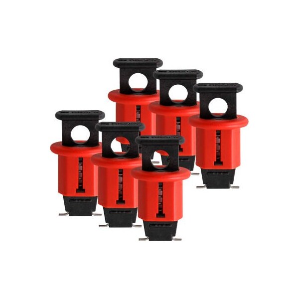 Brady Brady 90844 Miniature Circuit Breaker Lockout w/Pin Out, 6/Pack - 90845