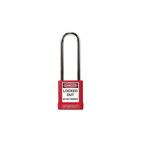 Accuform STOPOUT PLASTIC BODY ALUMINUM KDL883RD - KDL883RD