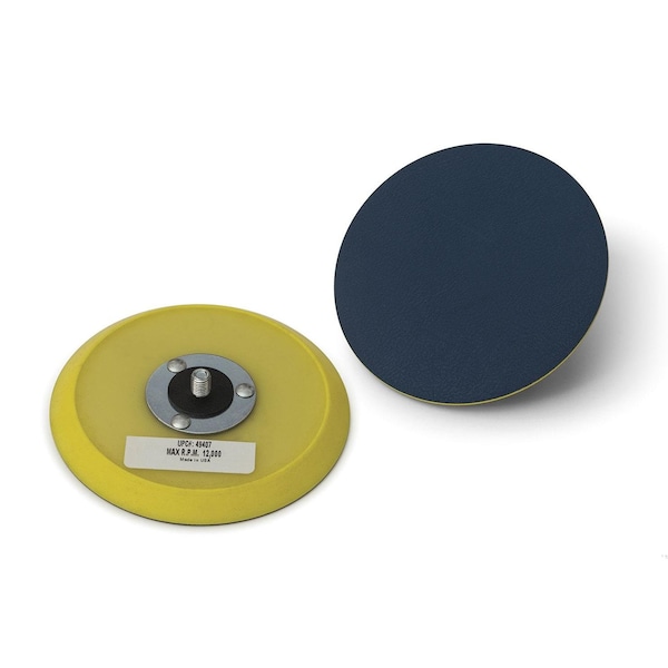 Cgw Abrasives 7000 Fiberglass Hubbed Medium Density Sanding Disc Pad, 5 in Dia Pad, PSA Attachment - 49406