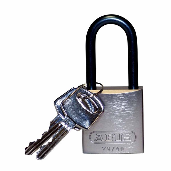 Brady Standard Safety Lockout Aluminum Padlock 1.5 in Aluminum Shackle KD Silver - 123321