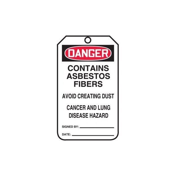 Accuform Danger, HS-Laminate, 3-1/4 in Width, 0.3 in Height, , 25 PK - MDT192PTP