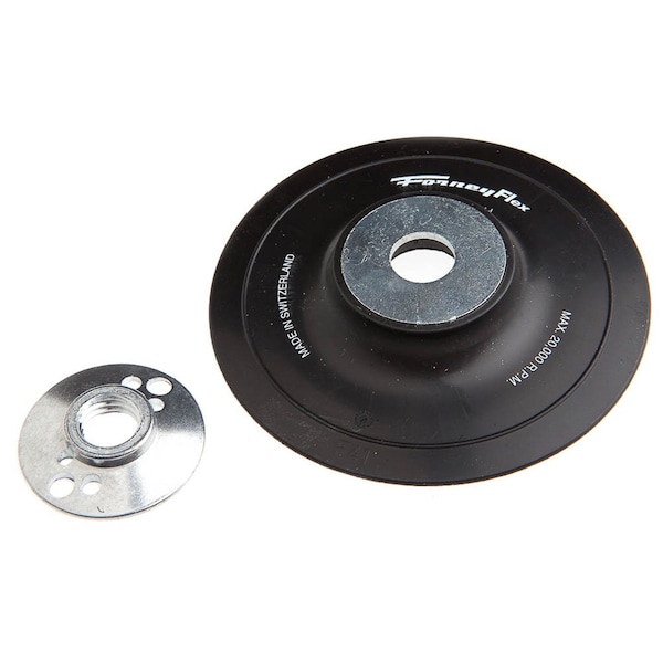 Forney Backing Pad for Sanding Discs, 4-1/2 in x 5/8 in-11 - 72321
