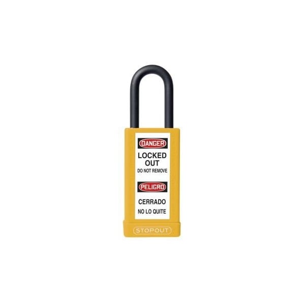 Accuform STOPOUT PLASTIC BODY ALUMINUM KDL727YL - KDL727YL