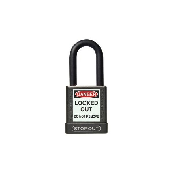 Accuform STOPOUT PLASTIC BODY ALUMINUM KDL723BK - KDL723BK