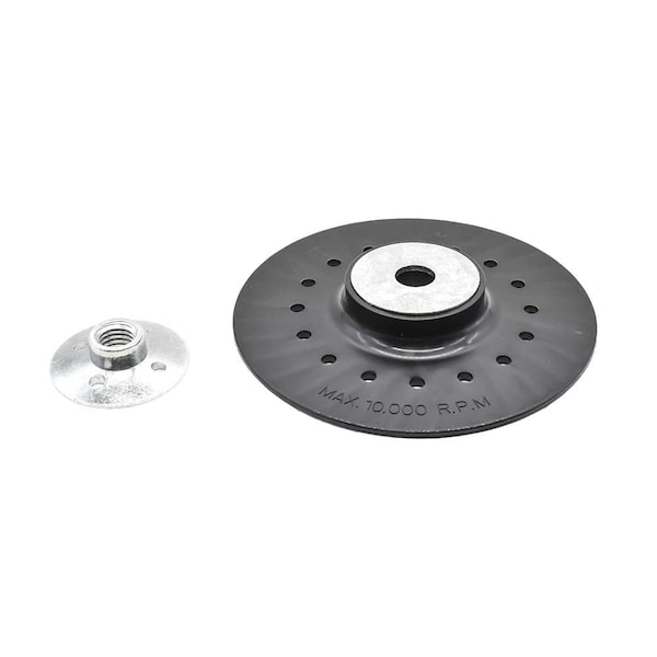 Superior Pads And Abrasives 5 Inch Angle Grinder Backing Pad for Resin Fiber Disc with 5/8 Inch-11 Locking Nut - BP50