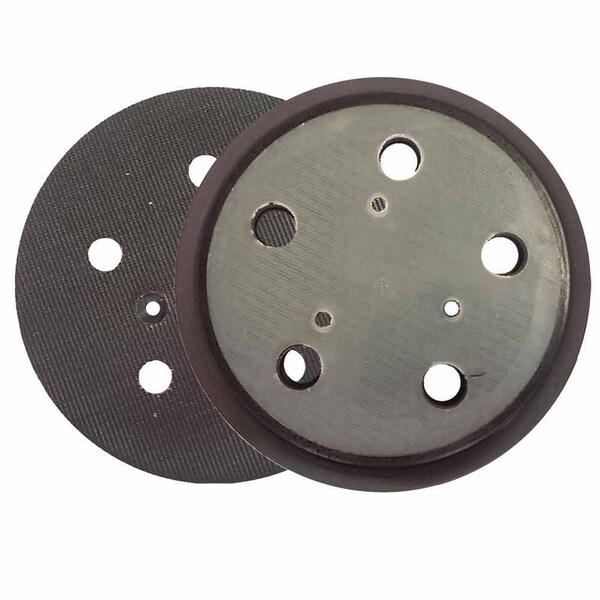 Superior Pads And Abrasives Replacement Sanding Pad & Backing Plate, 5" Dia - 5 Hole Hook & Loop Sander Pad - RSP29