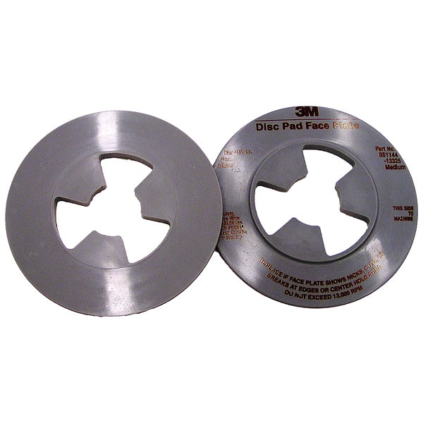 3M Disc Pad Face Plate, 4.5 in D, Med, PK10 - 13325