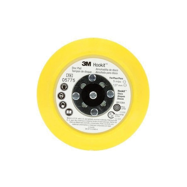 3M Hookit Disc Pad 05775, 5 in x 3/4 in 5/16-24 External - 7100027274