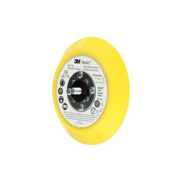 3M Hookit Disc Pad 05775, 5 in x 3/4 in 5/16-24 External - 7100027274