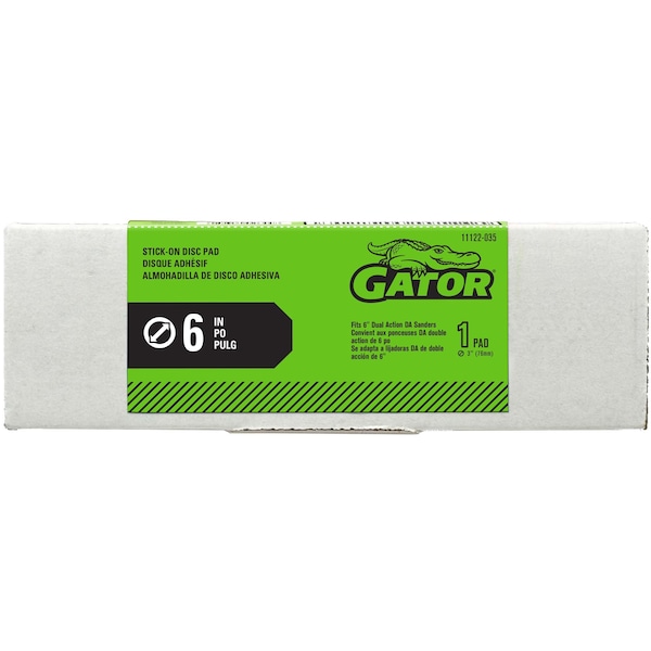 Gator Finishing Adhesive/PSA Dsc Backkup Pad, 6D - 11122035