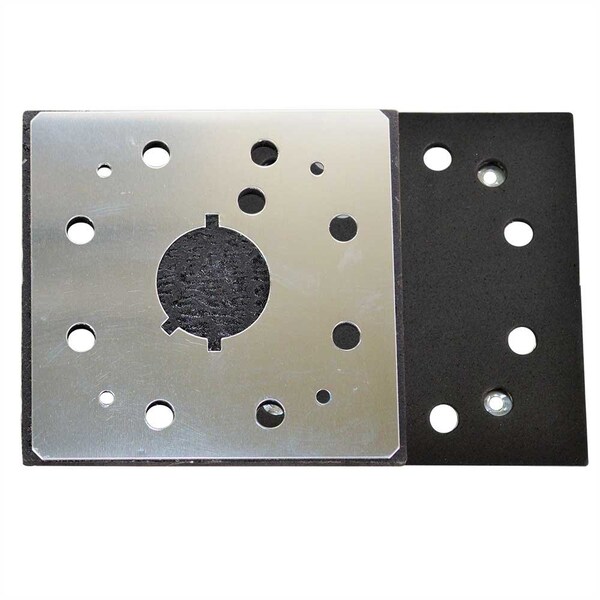 Superior Pads And Abrasives 1/4 Sheet Sander Pad / Backing Plate 8 Hole Stick on Square Sanding Pad - SPD18
