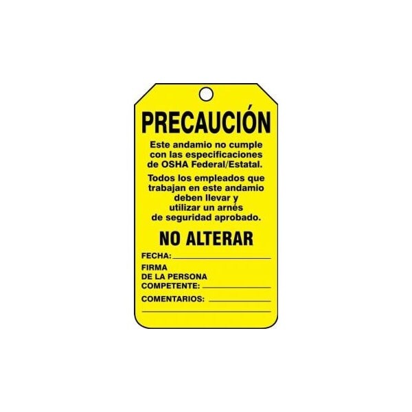 Accuform Danger, PF-Cardstock, 3-1/4 in Width, 1/4 in Height, , 25 PK - SHTSS102PTP