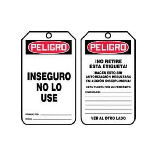 Accuform RP-Plastic, 3-1/4 in Width, 0.075 in Height, , 25 PK - SHMDT126PTP