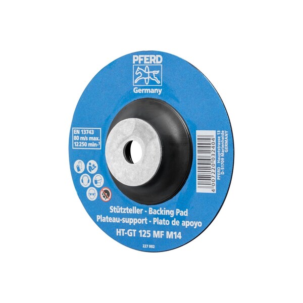Pferd 5" Temp.-Resistant Fiber Disc Backing Pad - 5/8-11 Nut - Hard Desnity - 69485