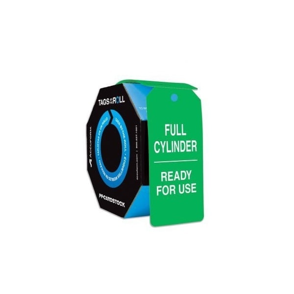 Nmc Full Cylinder Ez Pull Tag, PF-Cardstock, 6-5/8 in Width, 3-5/8 in Height - TAR161