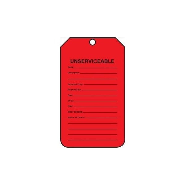 Accuform Danger, RP-Plastic, 3-1/4 in Width, 3/8 in Height, , 25 PK - TRS123CTP