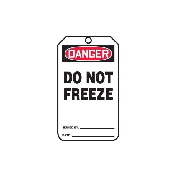Accuform Danger, RP-Plastic, 3-1/4 in Width, 0.075 in Height, , 25 PK - MDT198CTP