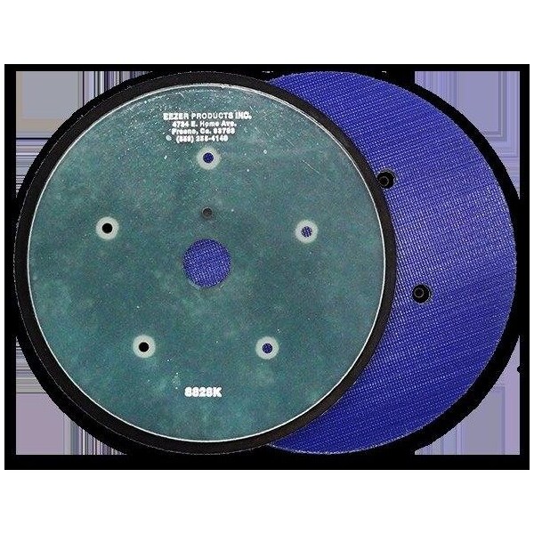 Eezer Products 8in Orbital Pad, 5 Hole Mount, Hook and Loop, Tapered Edge, Epoxy Glass Backing - 8828K