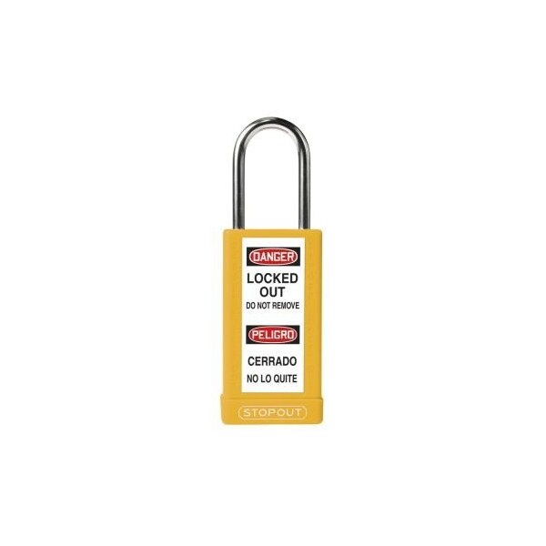 Accuform STOPOUT PLASTIC BODY ALUMINUM KDL884YL - KDL884YL
