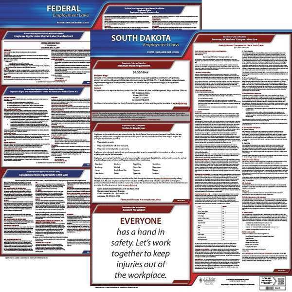 Jj Keller LaborLaw Poster, Fed/STA, SD, ENG, 20inH, 1yr - 100-SD-1
