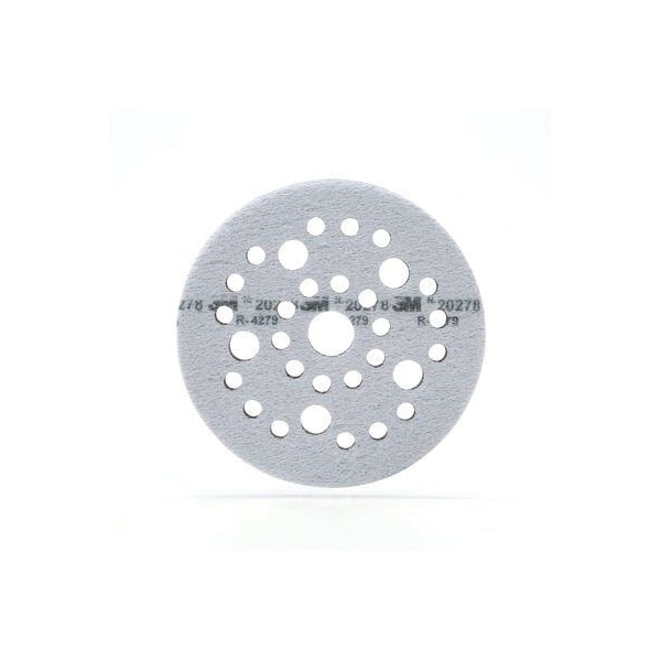 3M Cln Sndng Soft Interface Disc Pad 20278, 5 in x 1/2 in x 3/4 in Multihole - 7100006170