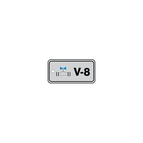 Accuform RP-Plastic, 2-1/8 in Width, 3/8 in Height, , 5 PK - TDJ408XVM