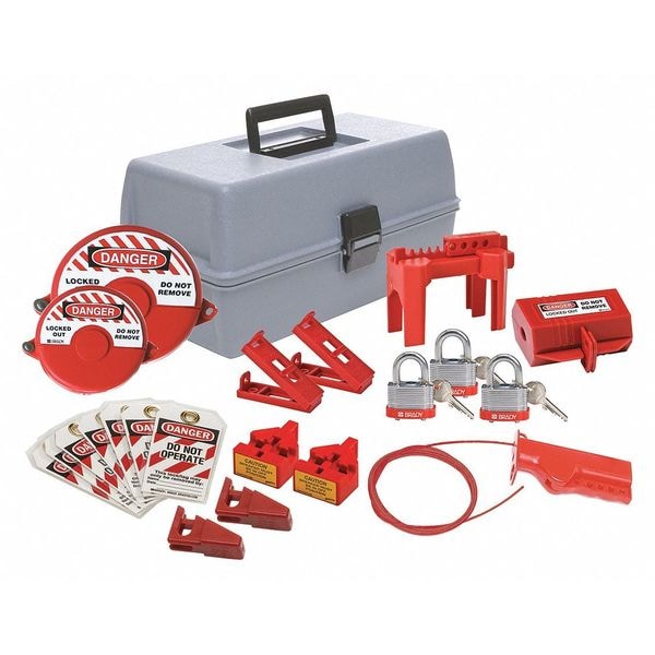 Condor Portable Lockout Kit, Gray, 7-1/2" H - 437R69