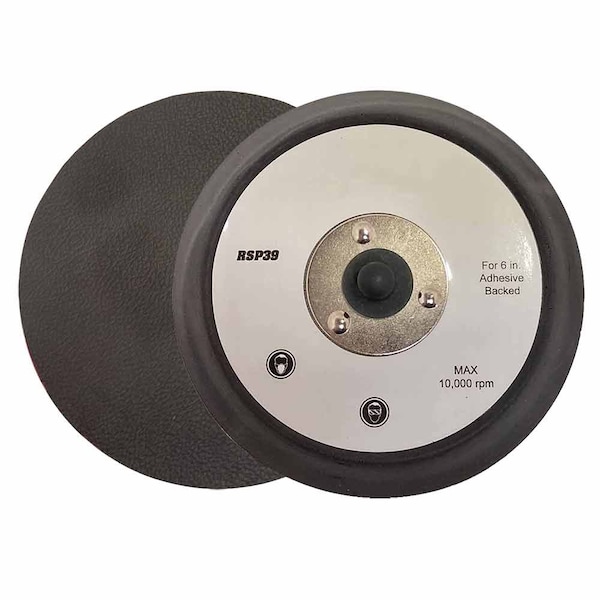 Superior Pads And Abrasives 6 Inch Dia No Vacuum Holes PSA/Adhesive Back Sanding Pad Replaces Porter Cable 16000 - RSP39