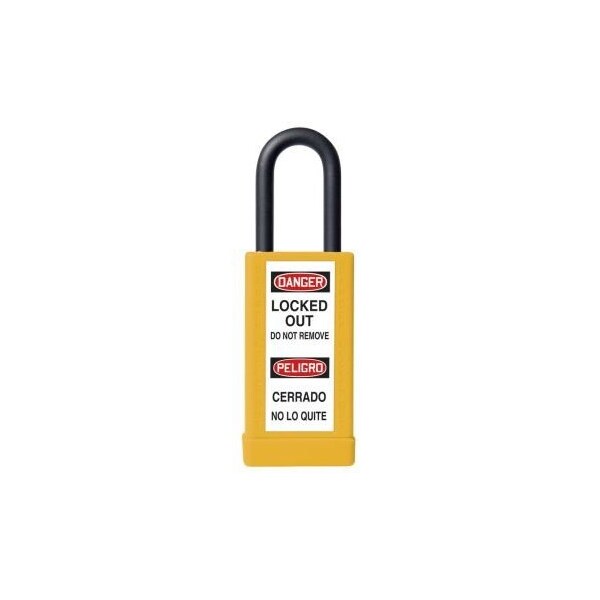 Accuform BRASS BODY PADLOCKS BODY HEIGHT KDL431YL - KDL431YL
