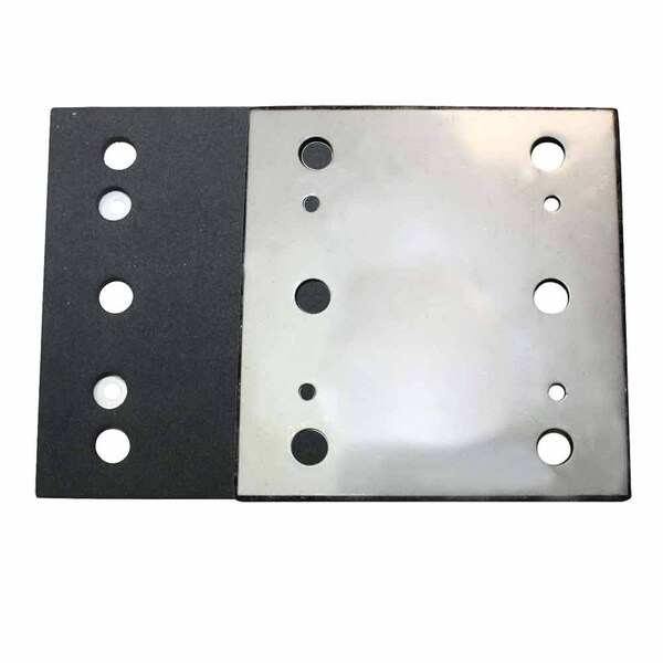 Superior Pads And Abrasives 1/4 Sheet, 6 Hole Stick on Square Sanding Pad Replaces Milwaukee 14-67-0275, Ridgid 200202538 - SPD19