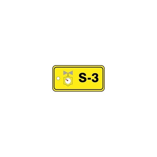 Accuform Energy Source ID Tag, S-3 Steam, 1.5in x 3in, Plastic, 5PK - TDJ303VPM