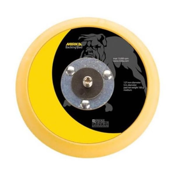 Mirka Mirka Ma105Gg 5 In. Grip Faced Backup Pad - Yellow - MA105GG