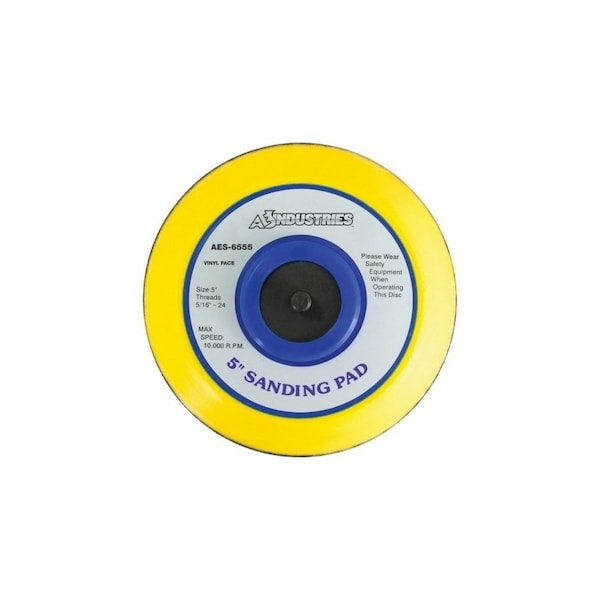 A E S Industries 5in Tapered DA Pad - Vinyl Face - 6555