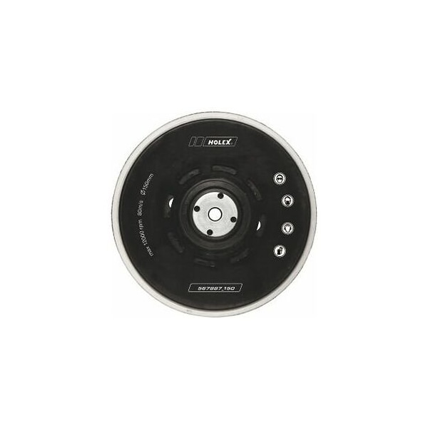 Holex Hook and Loop Backing Pad, Dia: 150 mm - 567887 150