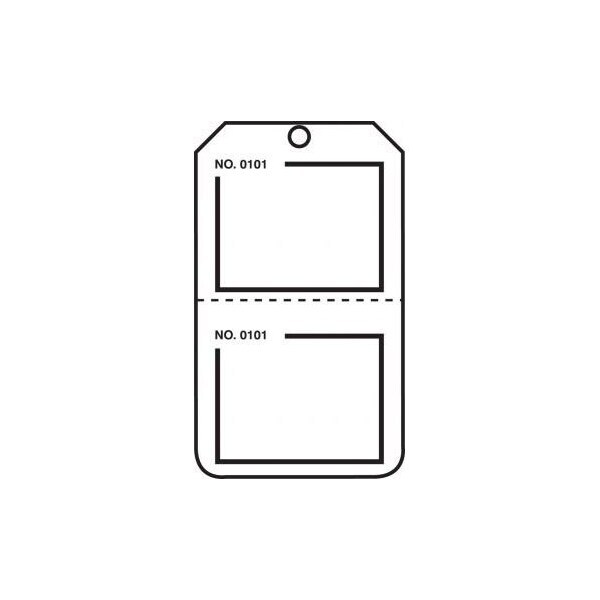 Accuform RP-Plastic, 3-7/8 in Width, 3/8 in Height, , 25 PK - TPP226PTP