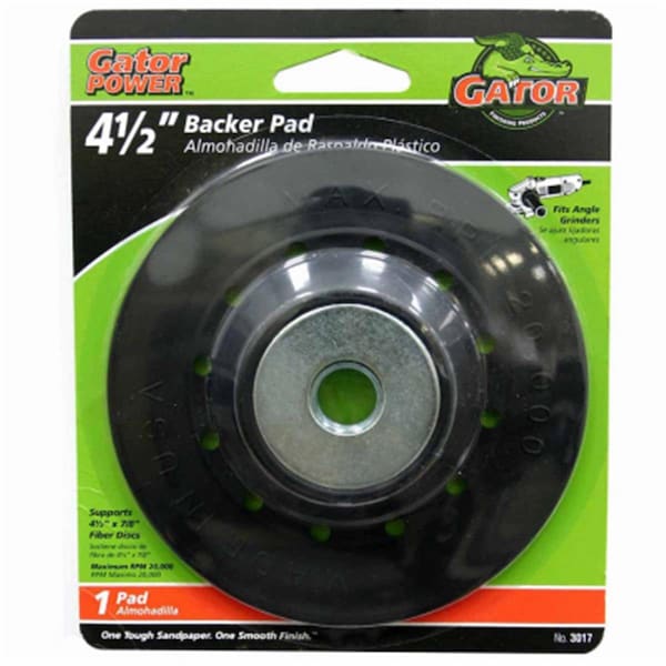 Gator Finishing 3017 4.5 in. Fiber Disc Backer Pad - 197292