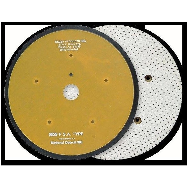 Eezer Products 8in Orbital Pad, 5 Hole Mount, PSA, Tapered Edge, Epoxy Glass Backing - 8828