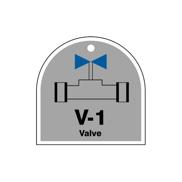 Accuform RP-Plastic, 3-1/4 in Width, 0.075 in Height, , 5 PK - TDJ201XVM