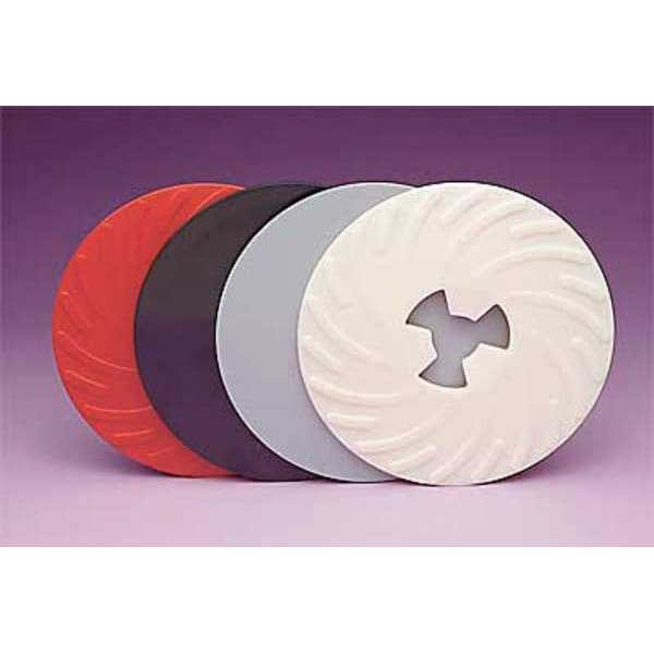 3M Disc Pad Ribbed Face Plate, 7 in D, PK10 - 80514