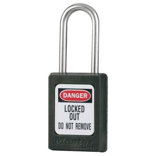 Master Lock Lockout Padlock, KA, Black, 1-13/16"H, PK3 - S33KAS3BLK