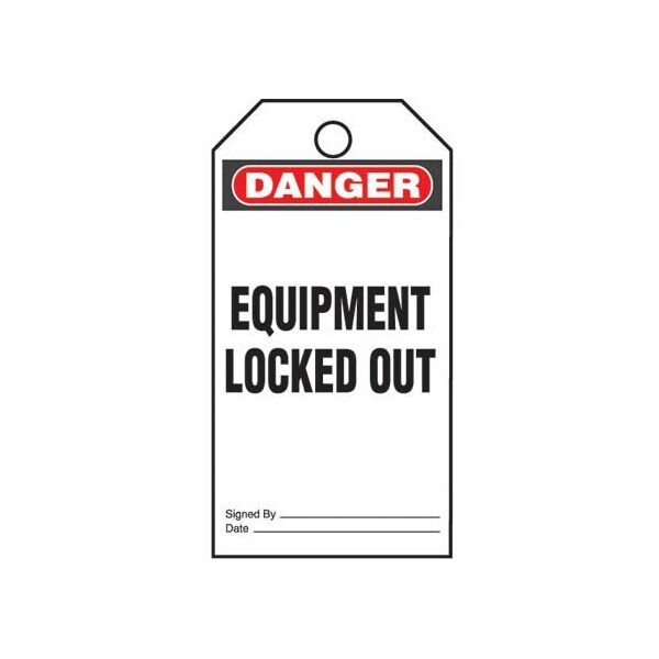 Panduit Safety Tag, Vinyl, 3 in Width, 5.75 in Height - PVT-96