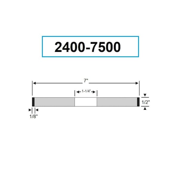 Hhip 7 X 1/2 X 1-1/4" D1A1 Diamond Wheel - 2400-7500
