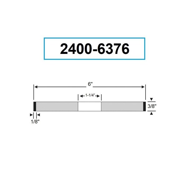 Hhip 6 X 3/8 X 1-1/4" D1A1 CBN Wheel - 2400-6376