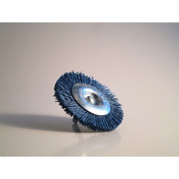 Dico Dico Nyalox 3 in. Fine Crimped Mandrel Mounted Wheel Brush Nylon 2500 rpm 1 pc - 541-783-3