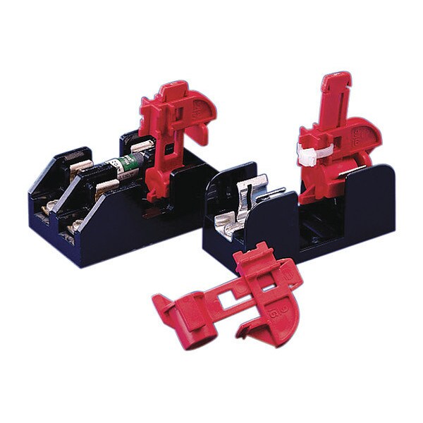 Brady Fuse Blockout Device, Plastic, 20 9/16 in Width, 57 3/16 in Height, , 6 PK - 65751