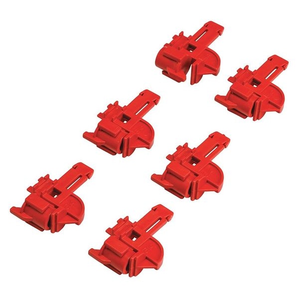 Brady Fuse Blockout Device, Plastic, 20 9/16 in Width, 57 3/16 in Height, , 6 PK - 65751